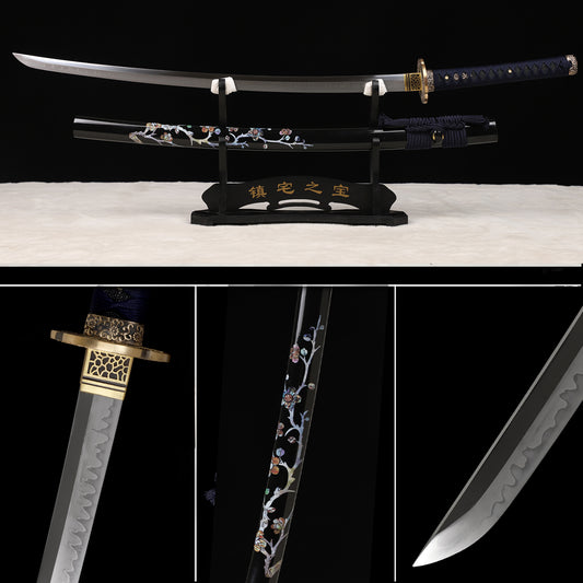 Japanses Samurai Katana Sword L6 Steel Clay Tempered